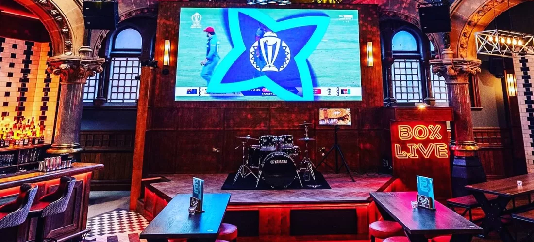 Large Samsung HD LED screen at Box Nottingham