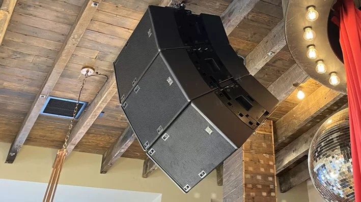 Commercial loudspeaker coverage design